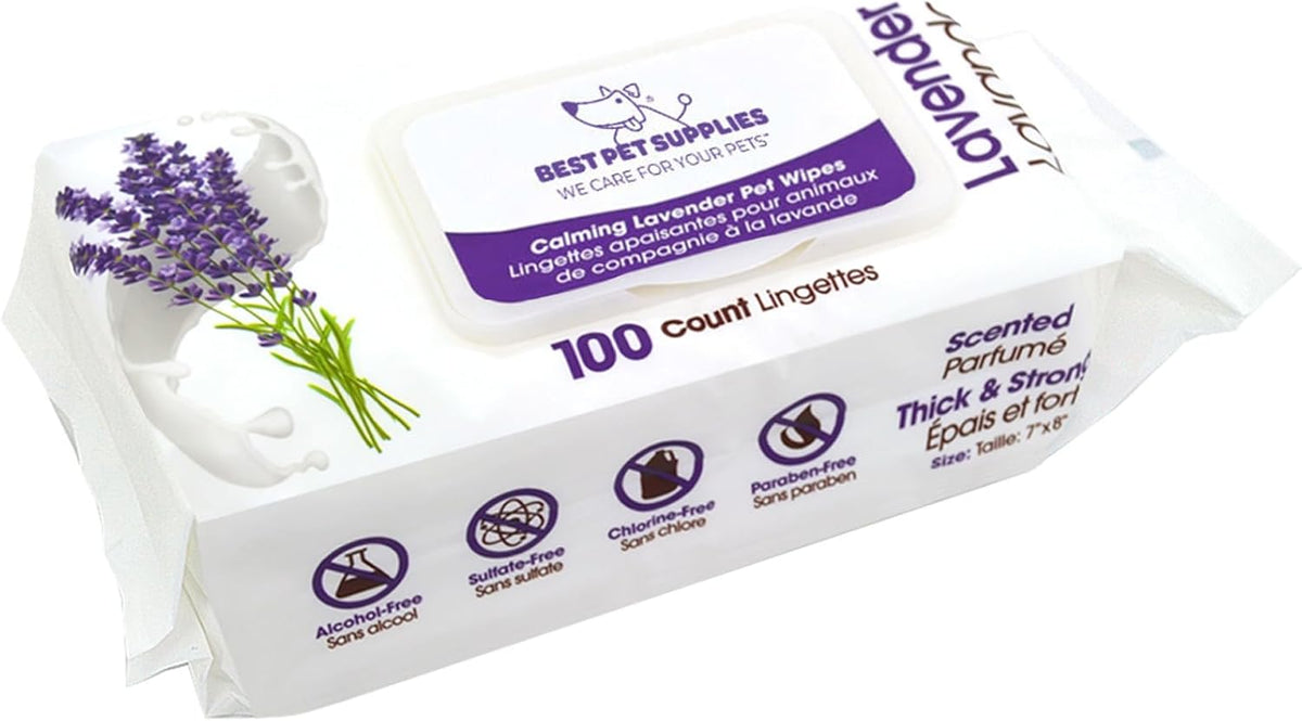 Best Pet Supplies Pet Wipes for Dogs - Dog Wipes Cleaning Deodorizing, for Coats, Ears, Paws