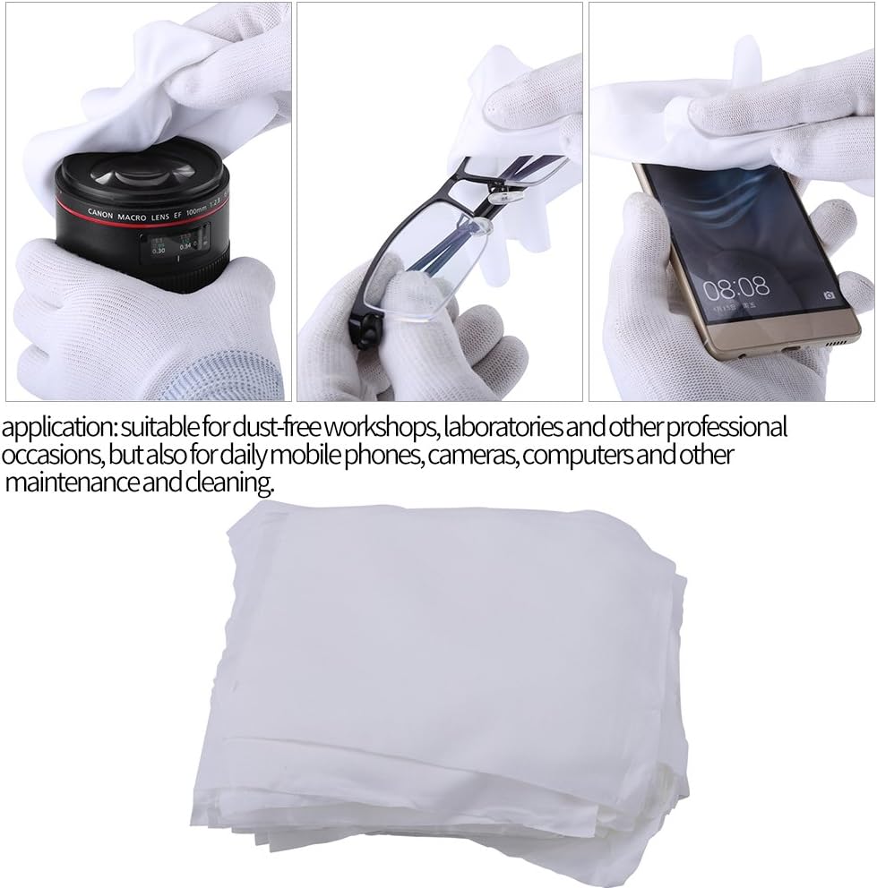 100Pcs Bag Microfiber Dusting Cloth Dust- Cloth 6inch Clean Cloth Anti-static Microfiber Cleanroom