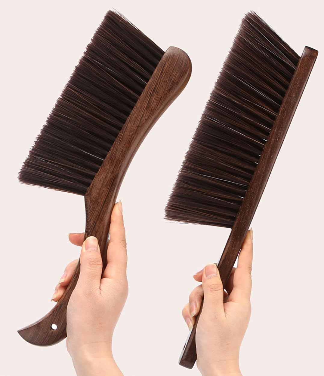 2PCS Hand Broom Cleaning Brushes-Soft Bristles Dusting Brush for Cleaning