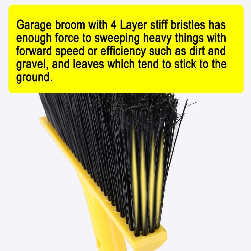 KeFanta Outdoor Broom for Floor Cleaning,58" Heavy-Duty Commercial Broom for Sweeping Concrete
