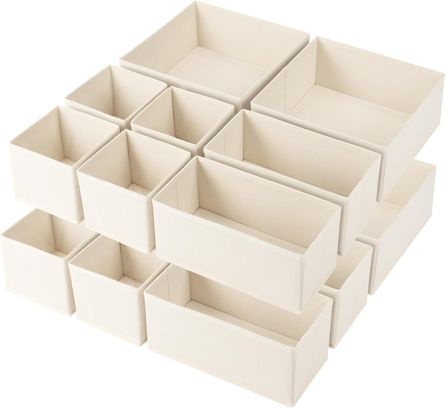 Criusia Drawer Organizer Clothes,16 Pack Underwear Drawer Organizers, Foldable Closet Organizers