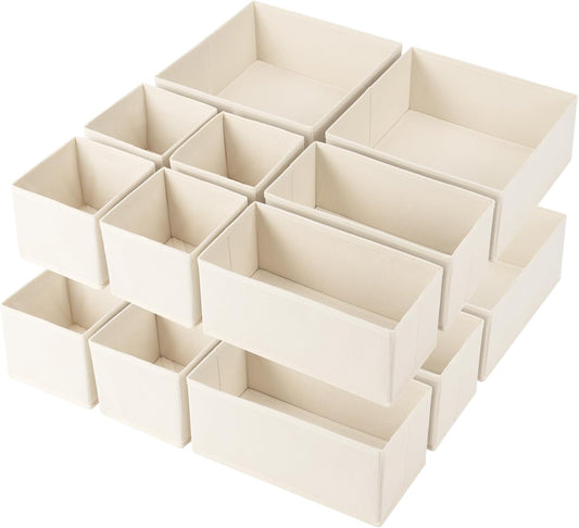 Criusia Drawer Organizer Clothes,16 Pack Underwear Drawer Organizers, Foldable Closet Organizers