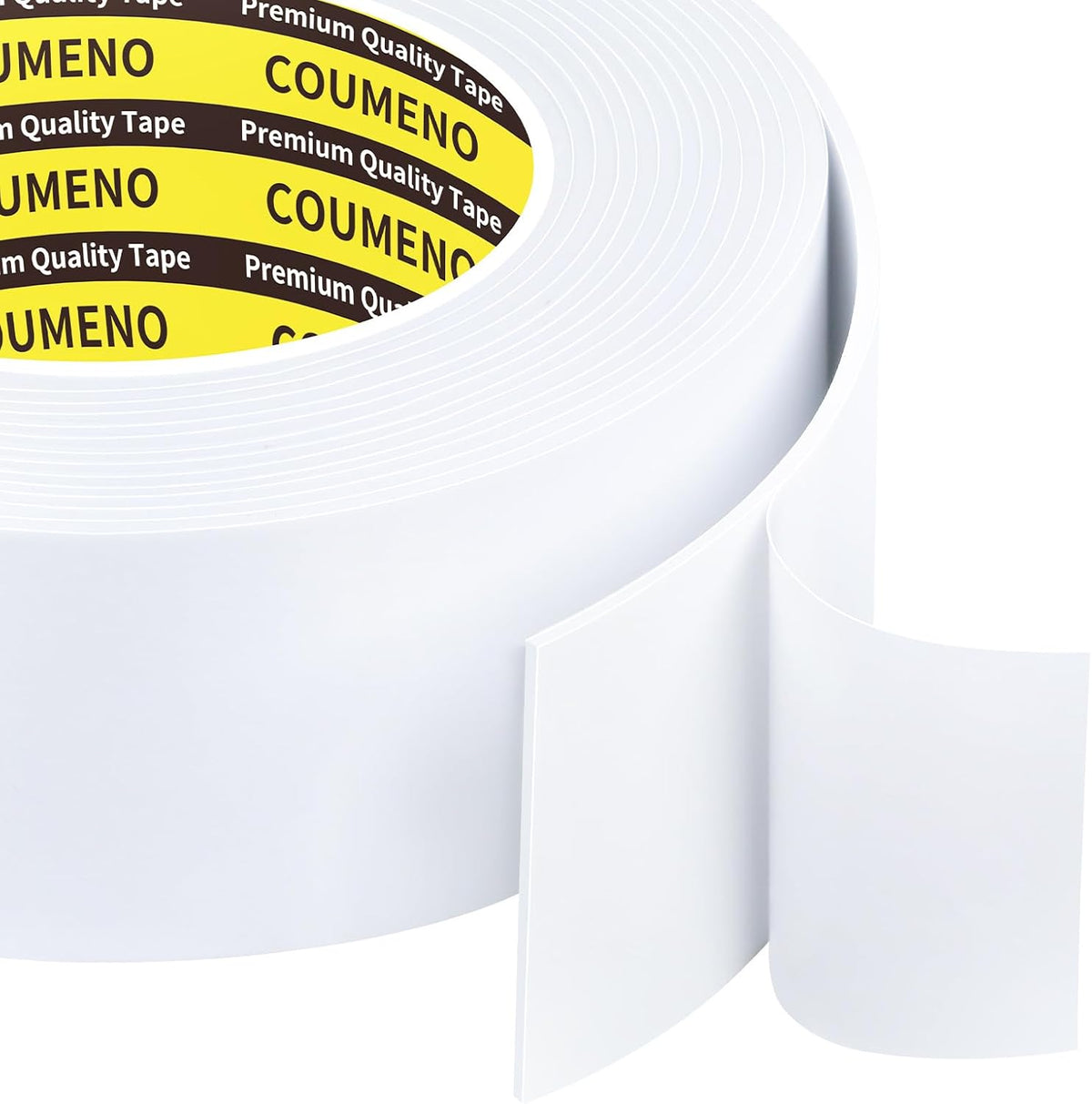 EVA Single Sided Adhesive White Foam Tape 1.2in x 16.4FT Sealing Strip Foam Pad Sponge Tape Window