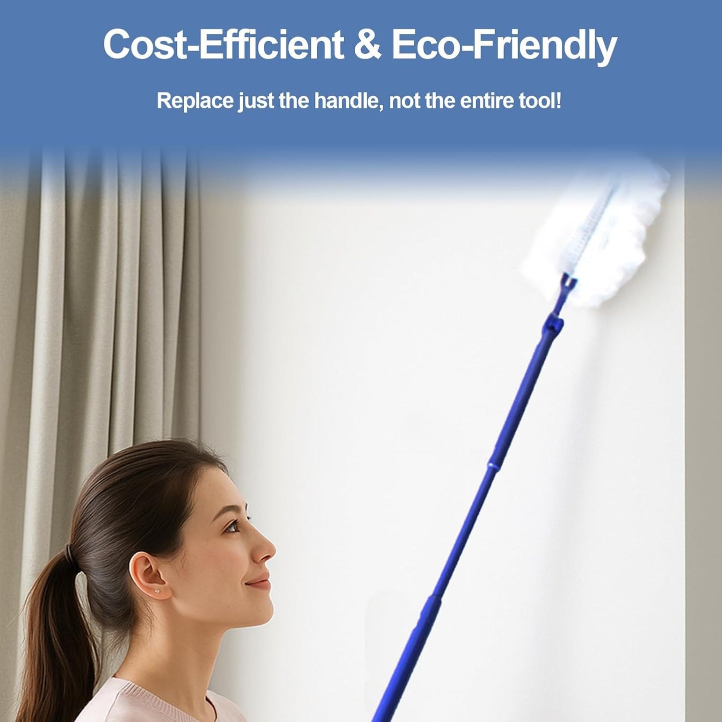 Replacement Handles Compatible with Swiffer Duster Refill, Swiffer Duster Extended Handle,Foldable