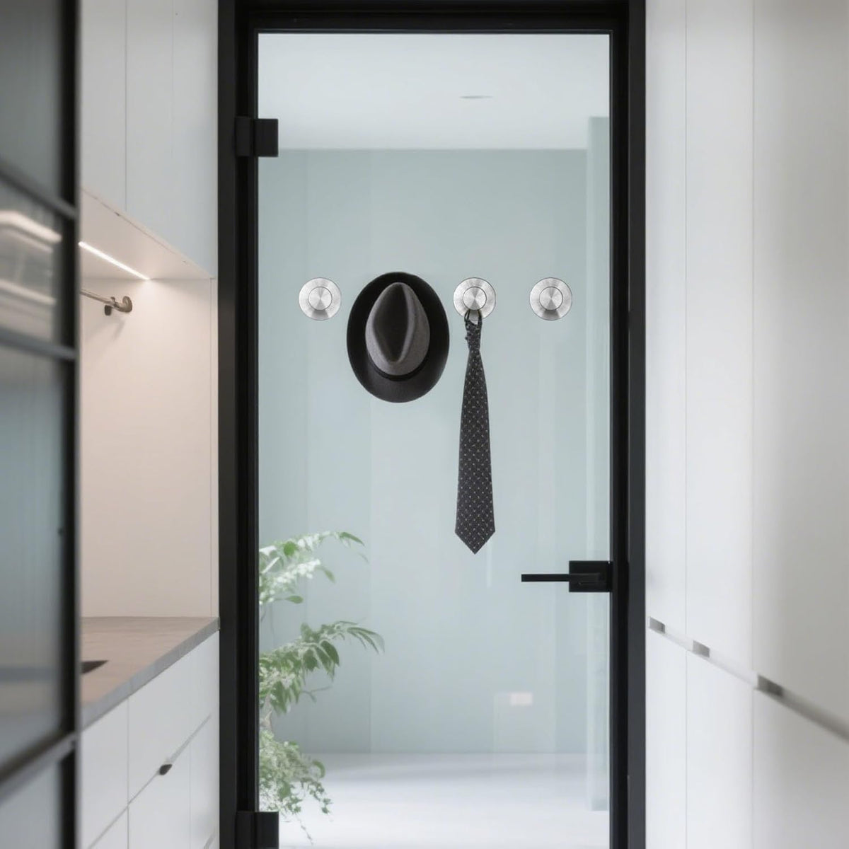 4 Pcs Suction Cup Hooks，No-Drill Suction Cup Hooks， Removable Hook，Towel Hook，Suction Hook for