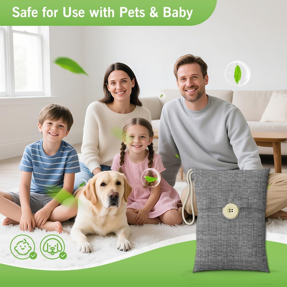 Charcoal bags Odor Absorber Activated Bamboo Charcoal Air Purifying Bag for Home Odor Eliminator