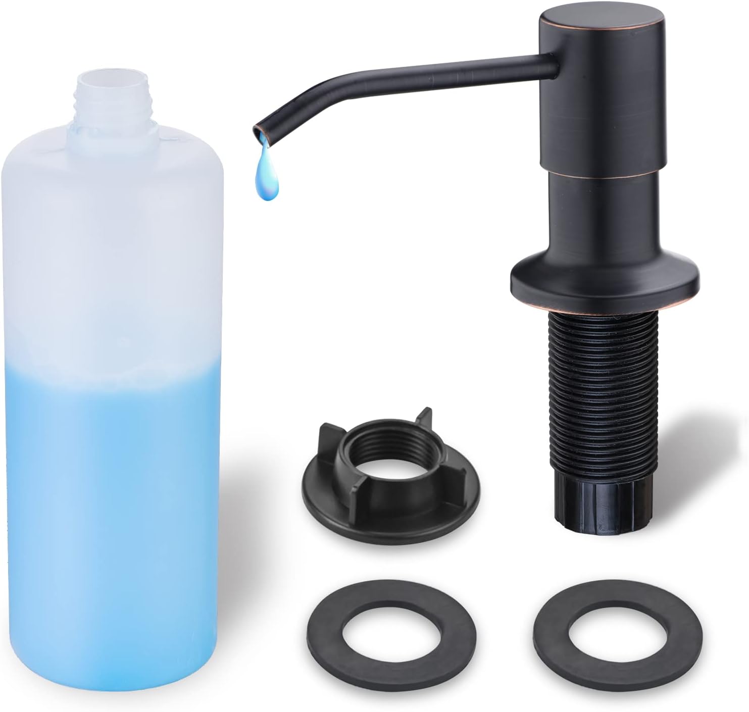 Kitchen Sink Soap Dispenser, WEWE Built in Soap Dispenser Kitchen Countertop Oil Rubbed Bronze