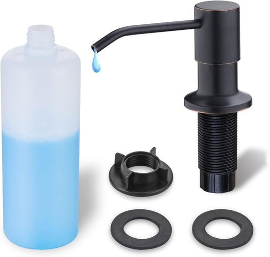 Kitchen Sink Soap Dispenser, WEWE Built in Soap Dispenser Kitchen Countertop Oil Rubbed Bronze