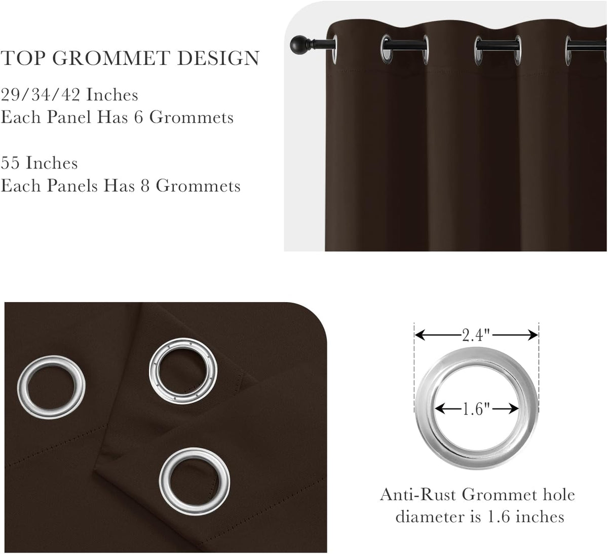 PONY DANCE Blackout Curtain Panels - Thermal Insulated Room Darkening Drapes Energy Saving Window