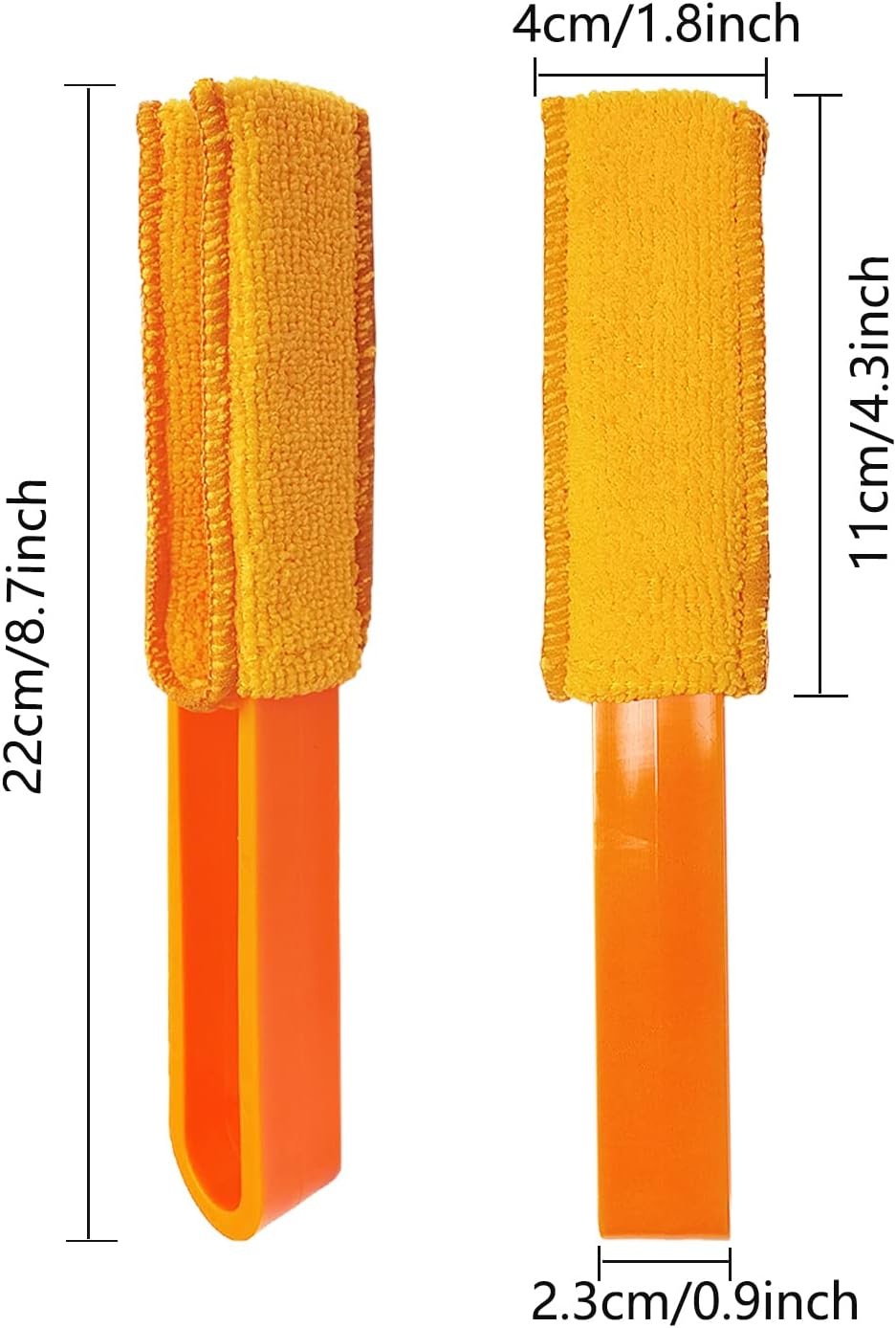 4 Pack Microfiber Blinds Duster, 4 Removable and Washable Sleeves, Cleaner for Window Blinds, Air
