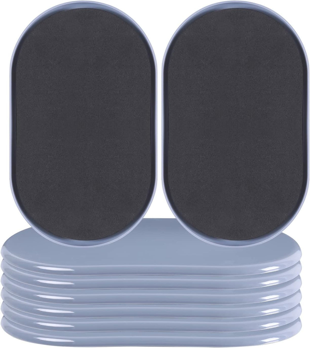 Reusable Large Furniture Movers Sliders for Carpet and Hardwood Floors-8 Pack 9-1/2" Oval Moving