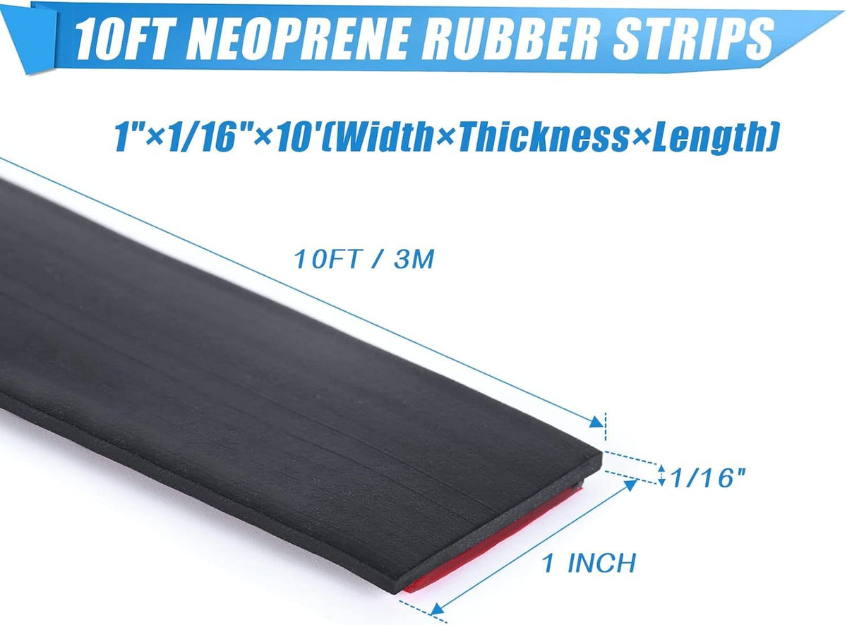 Adhesive Rubber Strips Neoprene Rubber Sheets, Rolls & Strips with Adhesive Backing Rubber Pads