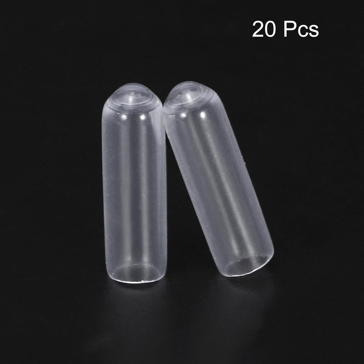 uxcell 20pcs Rubber End Caps 4mm ID Vinyl PVC Round Tube Bolt Cap Cover Screw Thread Protectors