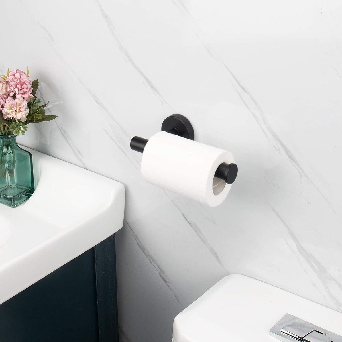 NearMoon Bathroom Toilet Paper Holder, Premium SUS304 Stainless Steel Rustproof Wall Mounted Toilet