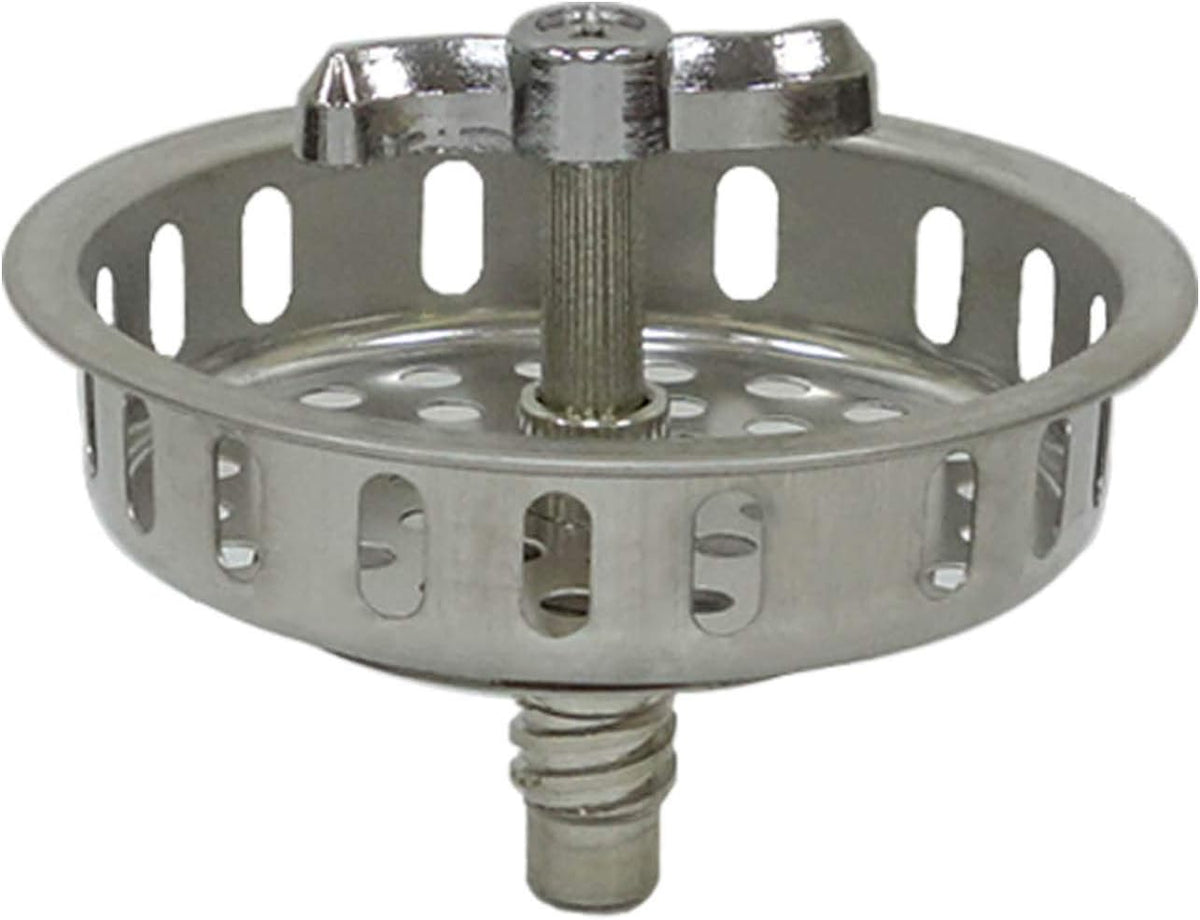 Twist Lock Basket Strainer Replacement (Premium 304 Stainless Steel Construction) for 3-1/2" Spin