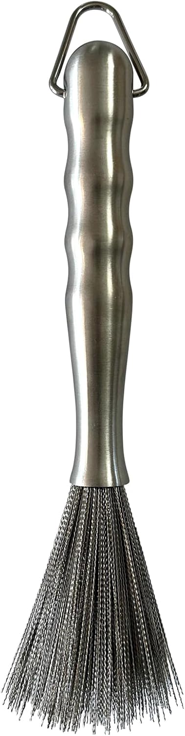 Fox Run Kitchen Brush, Stainless Steel Cleaning Brush for Tumblers, Glasses, Dishes, and Pans