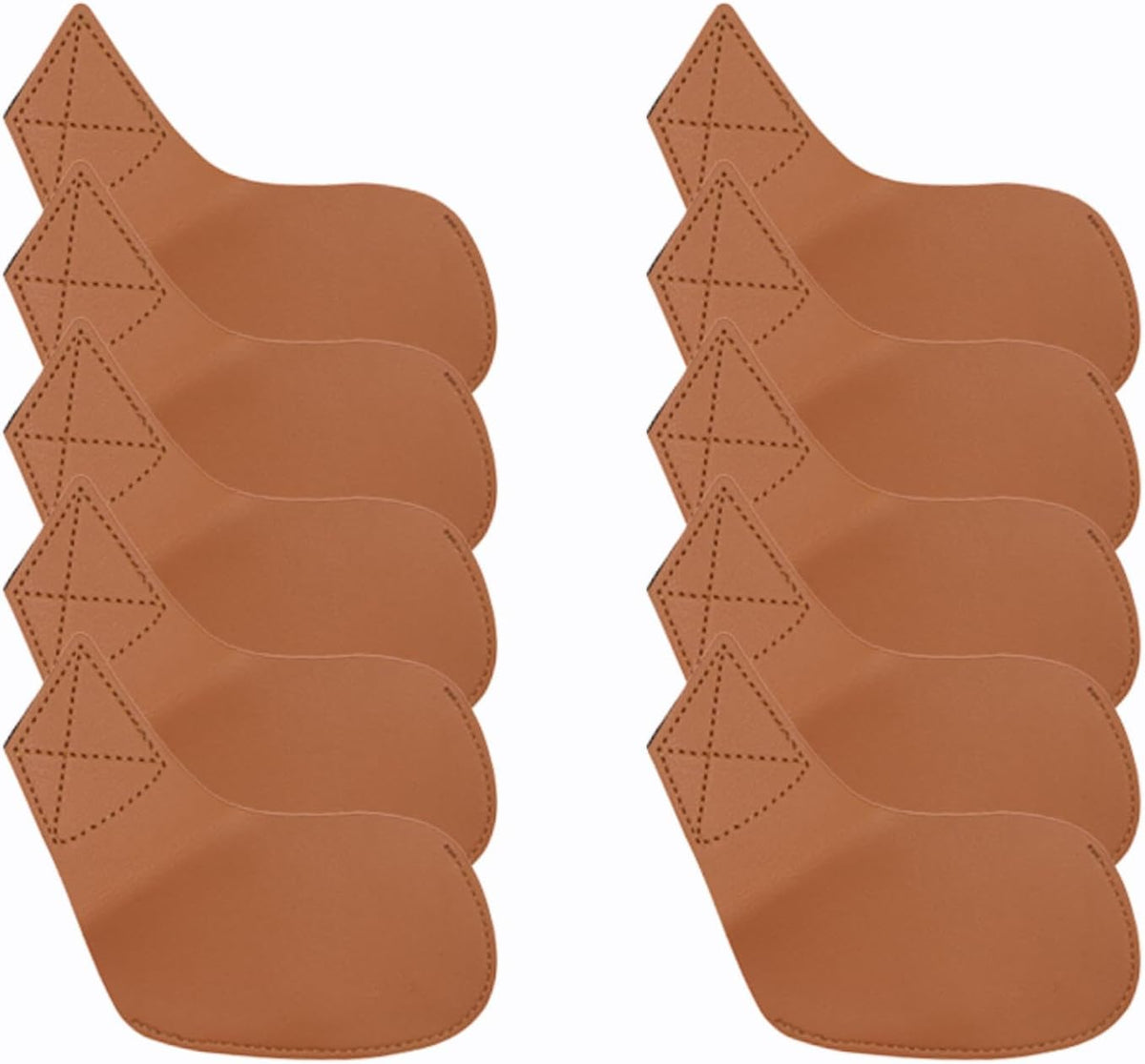 I Golf Iron Headcovers 10pcs PU Fit Both Right-Handed Clubs Golf Club Protector for Titleist