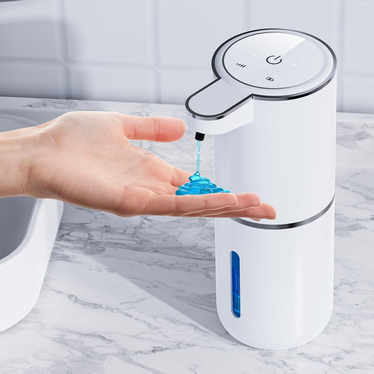 Automatic Liquid Soap Dispenser, 12.8oz/380ml Wall Mount Touchless Soap Dispenser with Sensor