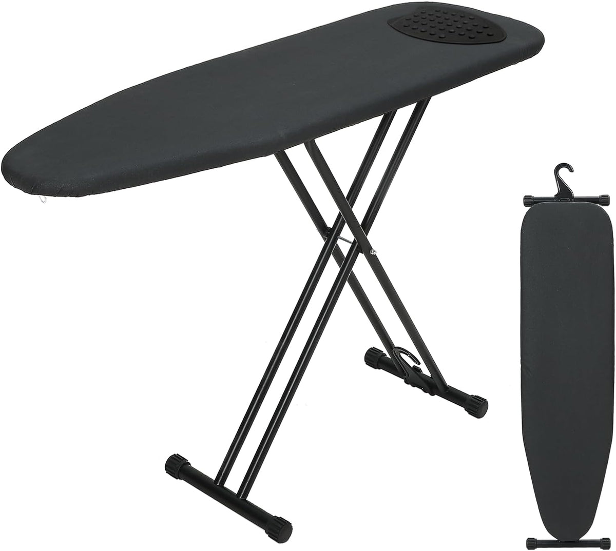 Ironing Board Full Size 53x13, RAINHOL Heavy Duty Iron Board with Thick Padded Cover, Height