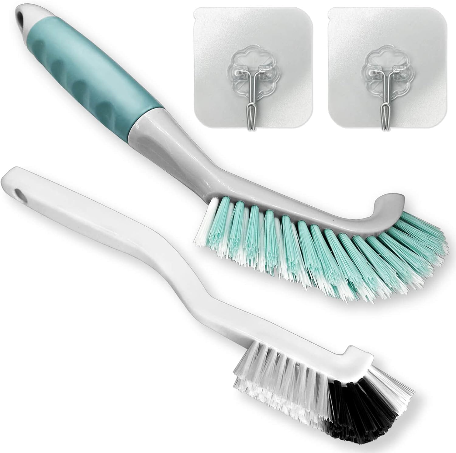 2Pcs Cleaning Brushes, Multi-Purpose Right Angle Brush Scrubbing Kitchen Coffeeroom Tearoom Deep