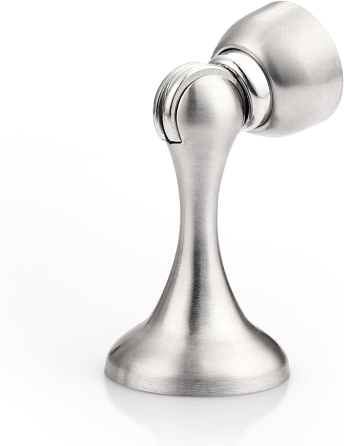 Probrico Brushed Nickel Magnetic Door Stoppers for Bottom of Door, Stainless Steel Magnet Door