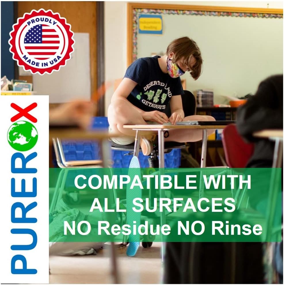 disinfectant (1 gallon) Eliminate 99.9999% viruses, Norovirus, HIV, MRSA and fungi. PUREROX