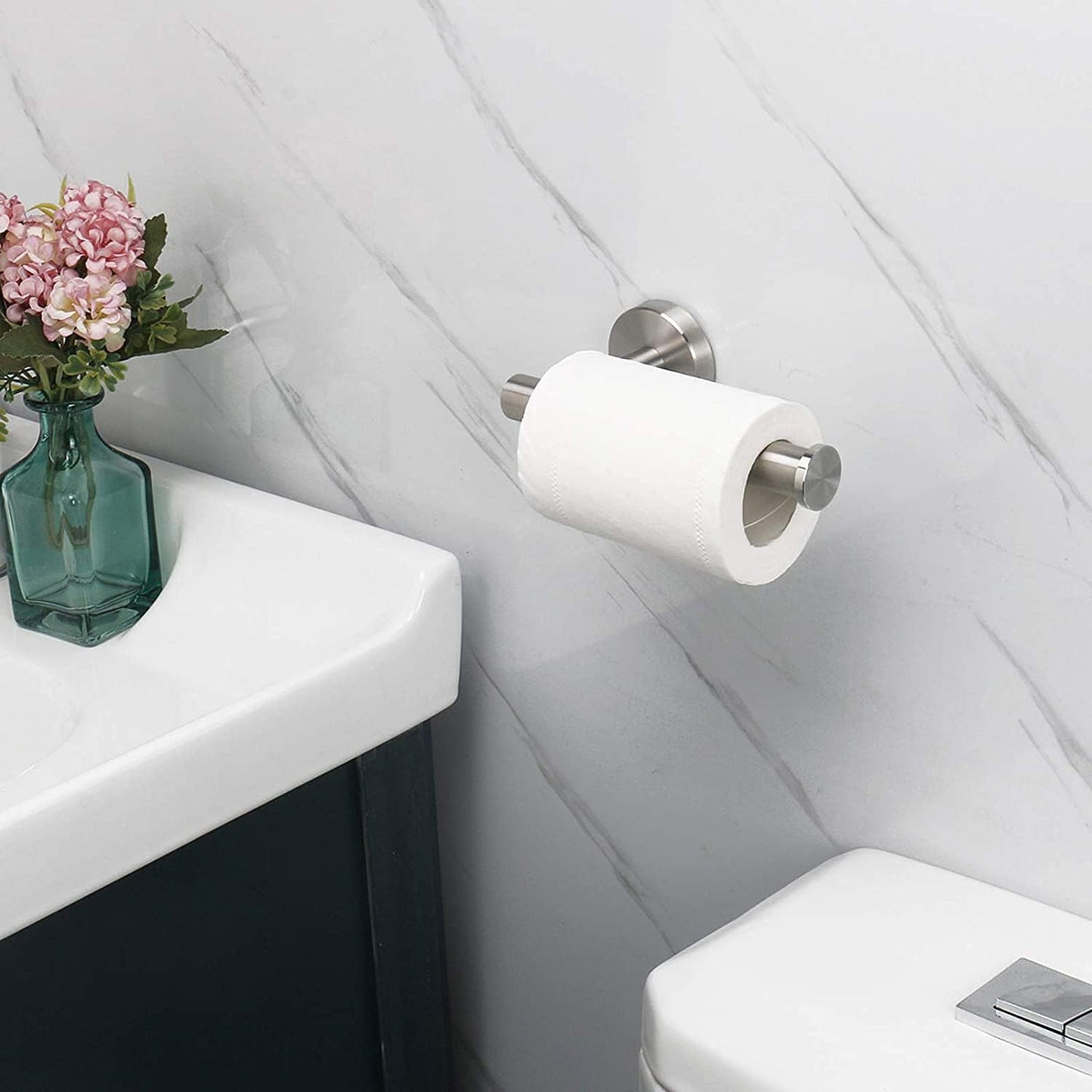NearMoon Bathroom Toilet Paper Holder, Premium SUS304 Stainless Steel Rustproof Wall Mounted Toilet
