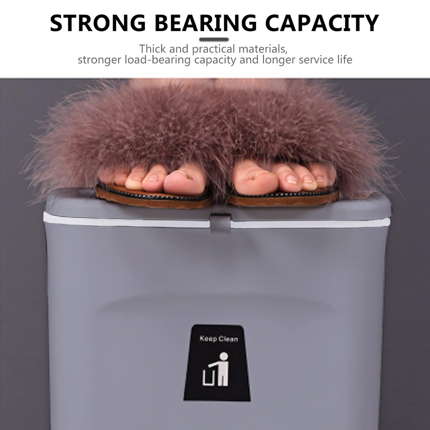 TOPROAD Kitchen Hanging Trash Can, 2.4 Gallon Wall Mounted Counter Waste Compost Bin, Small Garbage