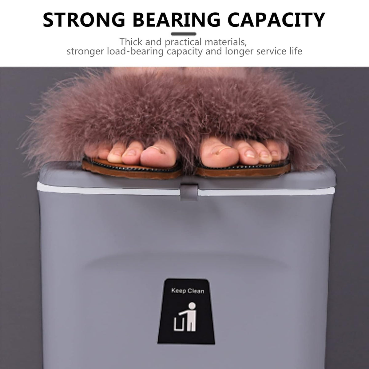 TOPROAD Kitchen Hanging Trash Can, 2.4 Gallon Wall Mounted Counter Waste Compost Bin, Small Garbage