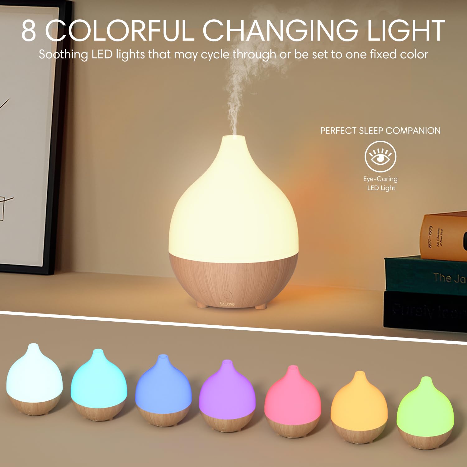 SALKING Essential Oil Diffuser 2 Pack, 100ml Aromatherapy Diffuser for Home – view 2