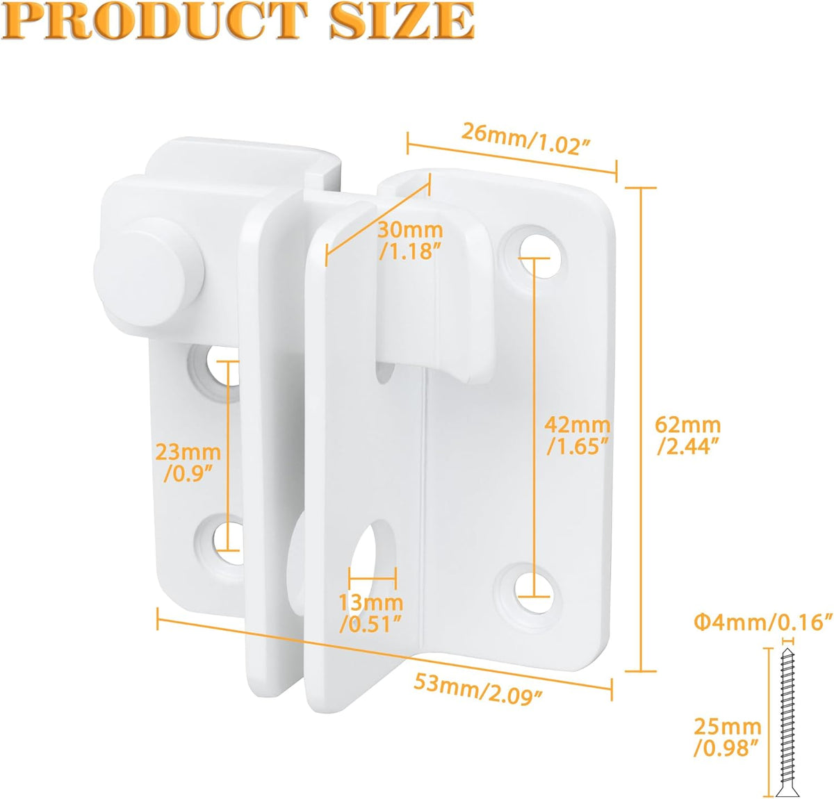Alise Flip Latch Gate Latch Shed Lock Shed Latch Barn Door Lock Locking Latches for Barn Fence