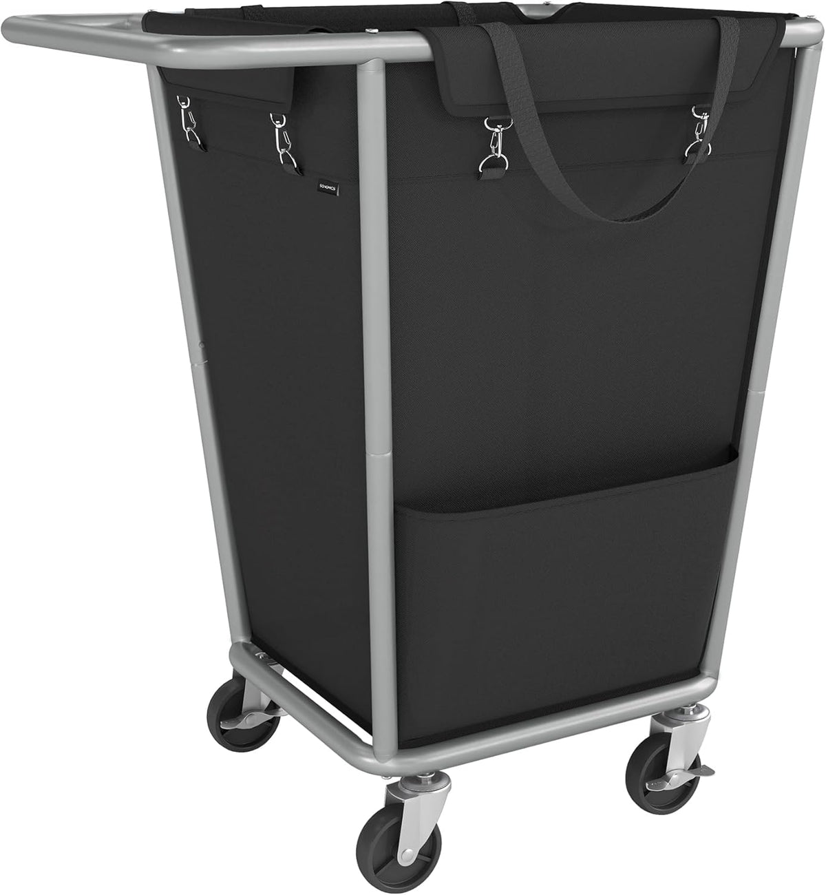 SONGMICS Laundry Basket with Wheels, 34.3 Gallons (130 L) Rolling Laundry Hamper with Removable