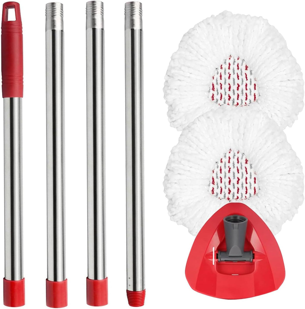 Microfiber Spin Mop Replace Head, Mops Base, Handle Compatible with O Cedar EasyWring 1-Tank Spin