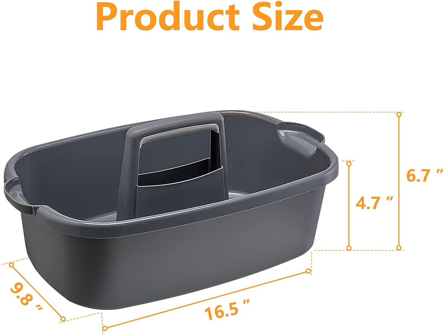 Multi-Purpose Plastic Cleaning Caddy with Handle, Shower Caddy Organizer/Storage Basket/Totes