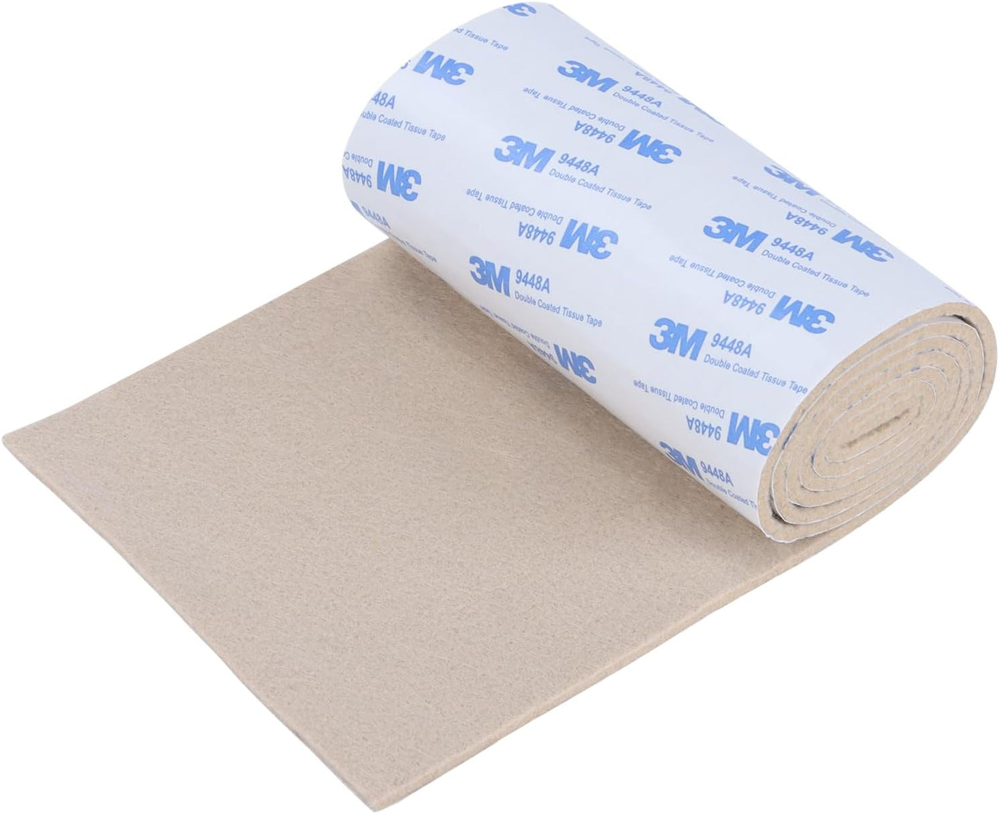 Felt Furniture Pads, Non Slip Self Adhesive Cuttable Felt Tape Beige Heavy Duty Felts Strip Roll