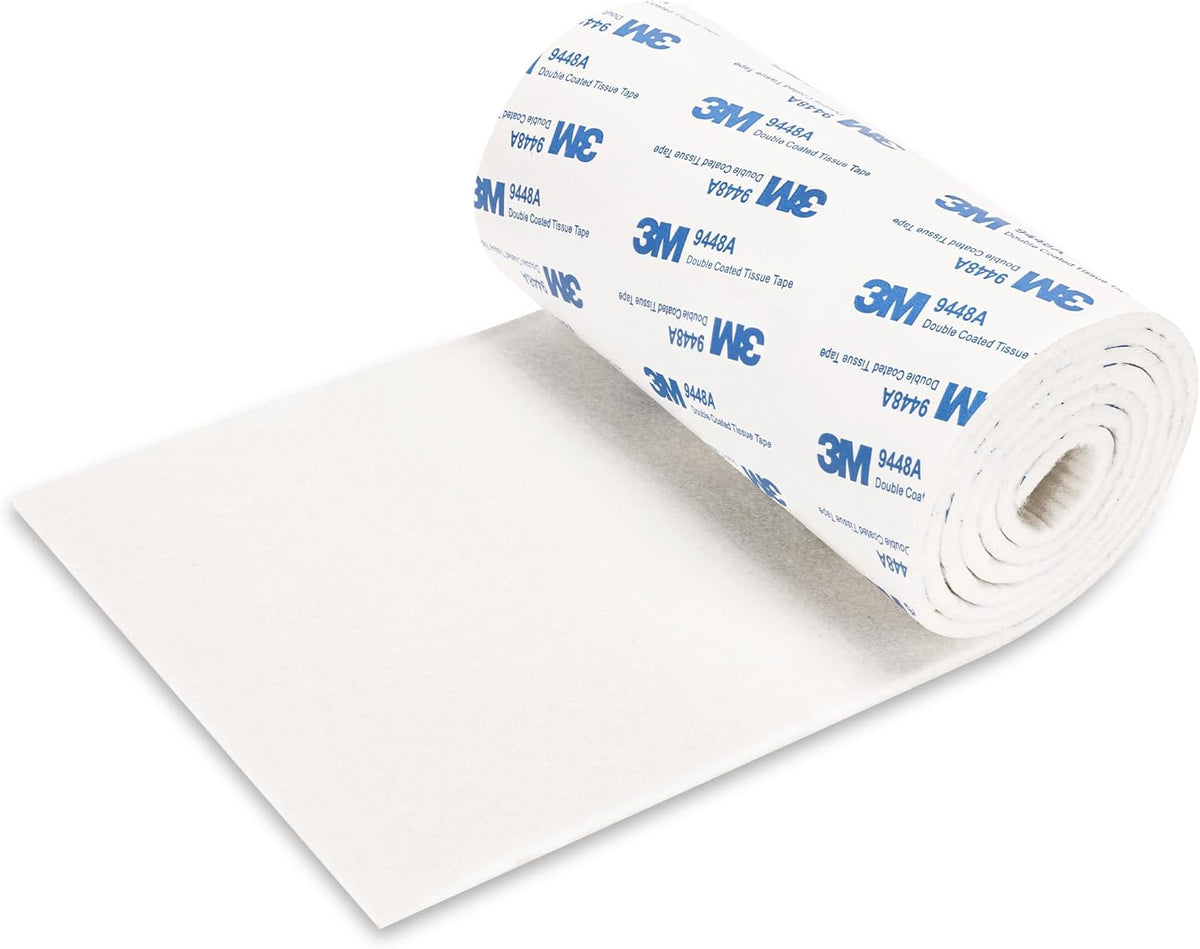 Felt Furniture Pads, Non Slip Self Adhesive Cuttable Felt Tape White Heavy Duty Felts Strip Roll