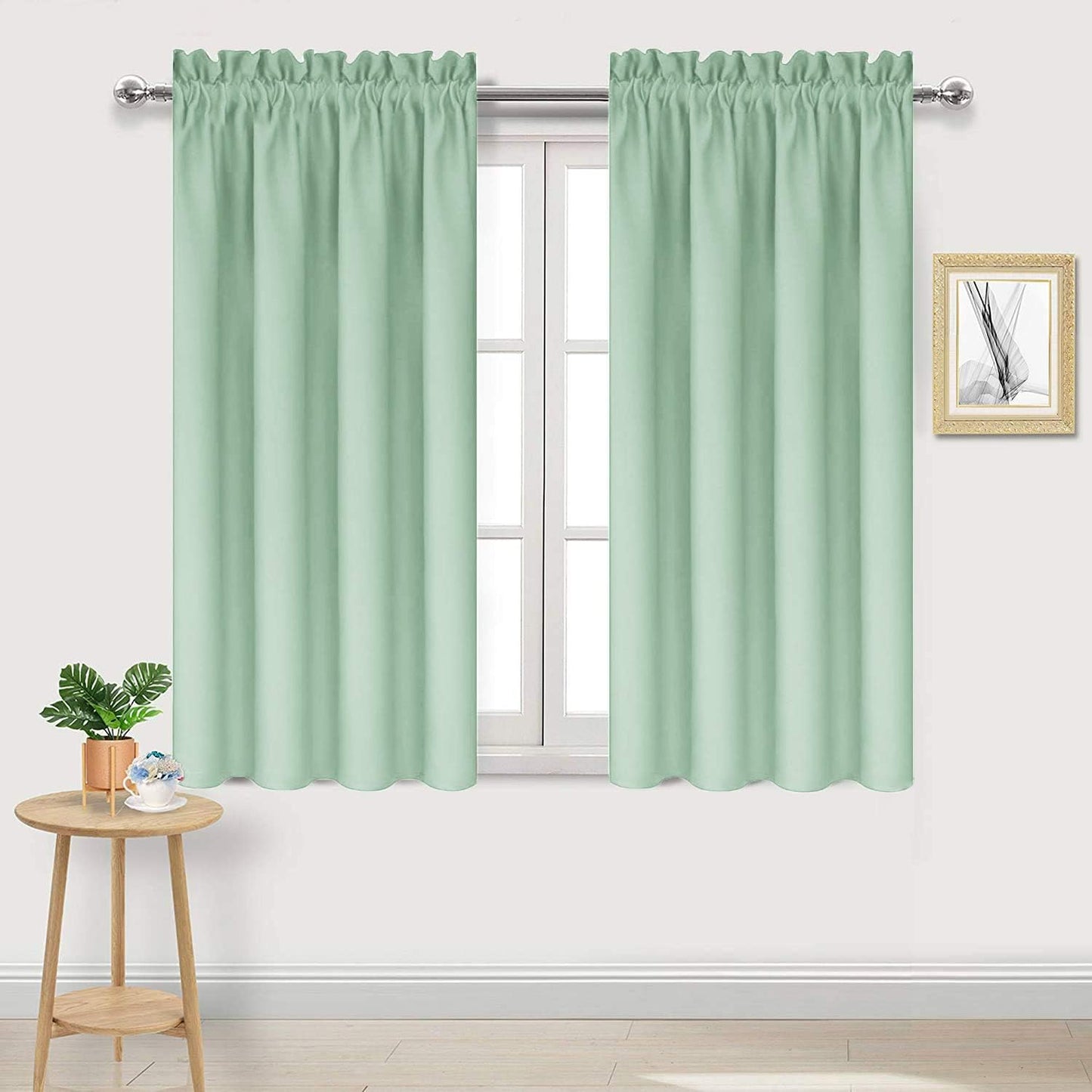 DWCN Blackout Curtains Room Darkening Thermal Insulated Bedroom Curtains Window Curtain Panels, 38