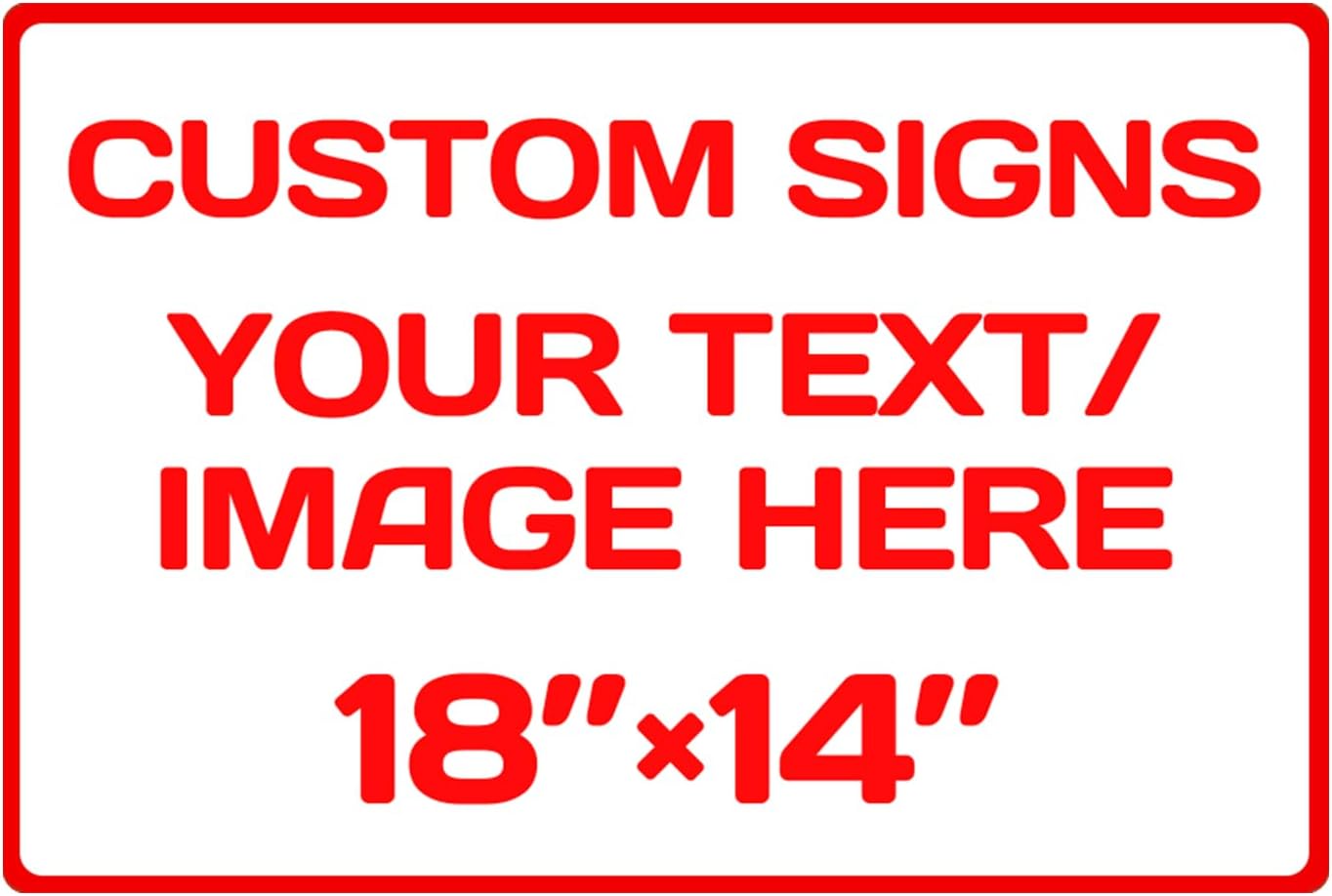 Custom Aluminum Weatherproof Metal Signs - Multiple Sizes, Personalized Text & Picture, Horizontal