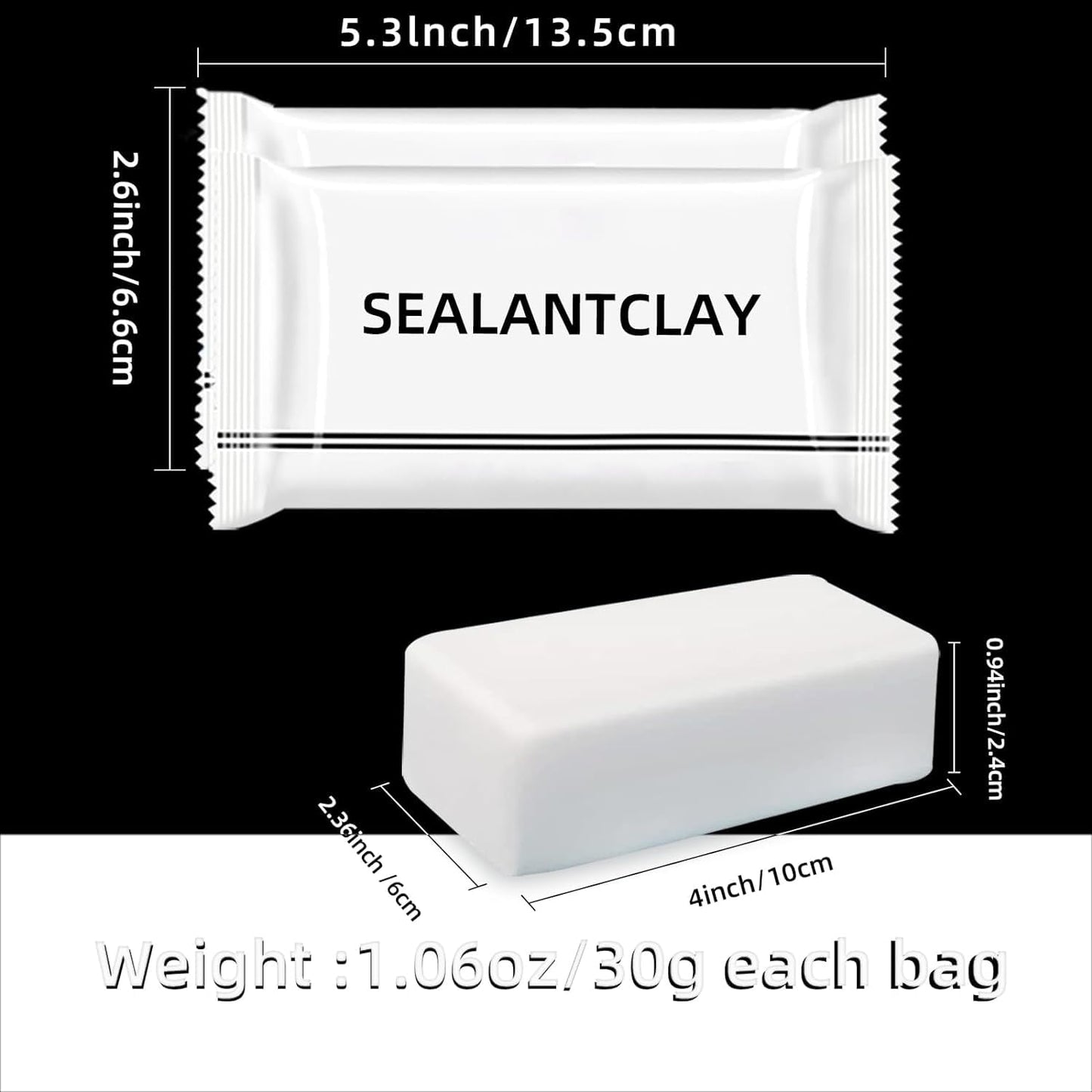 20-Pack Premium Waterproof Wall Repair Sealing Clay Duct Seal Ideal for Wall Hole Repair, Air