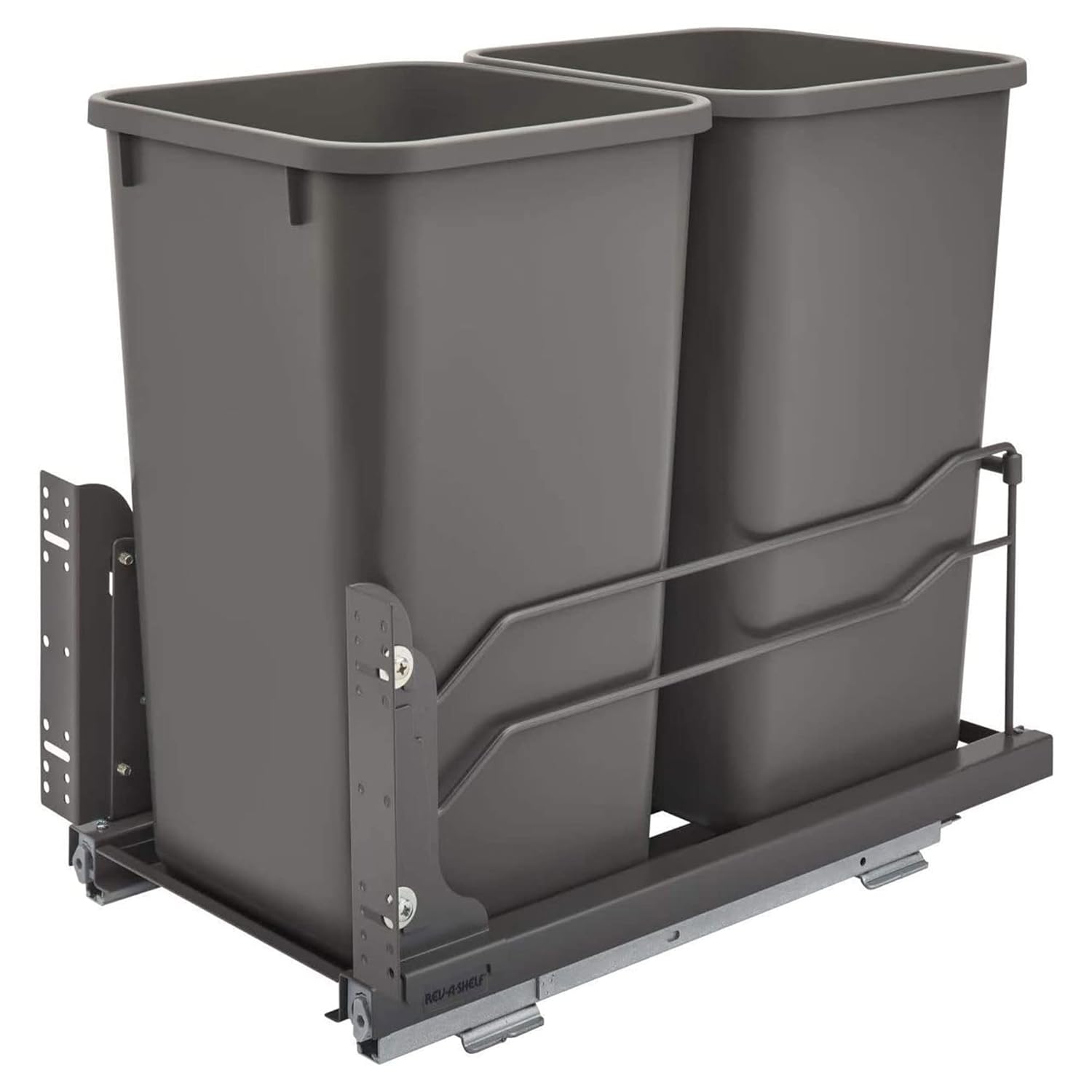 Rev-A-Shelf 53WC-1527SCDM-213 Double 27 Quart Pull-Out, Orion Gray