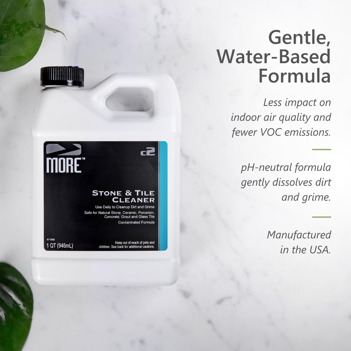 MORE - Stone & Tile Cleaner - Grout & Floor Cleaner for Natural Stone, Marble, Concrete, Ceramic, &