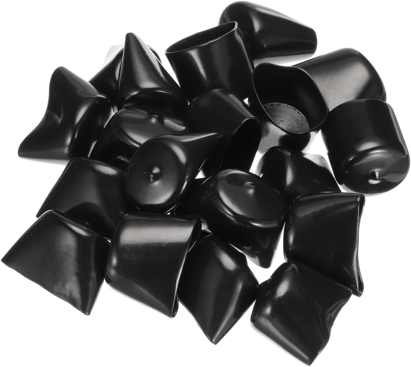 uxcell 20pcs Rubber End Caps 32mm ID Vinyl PVC Round Tube Bolt Cap Cover Screw Thread Protectors