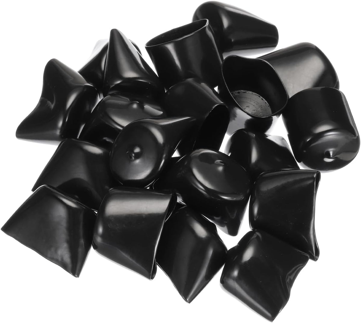 uxcell 20pcs Rubber End Caps 33mm ID Vinyl PVC Round Tube Bolt Cap Cover Screw Thread Protectors