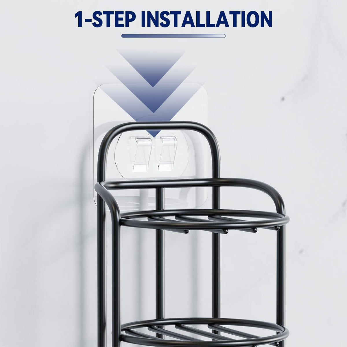 3-Tier Shower Soap Shampoo Bar Holder, Self Adhesive & Freestanding Draining Bathroom Soap Dish