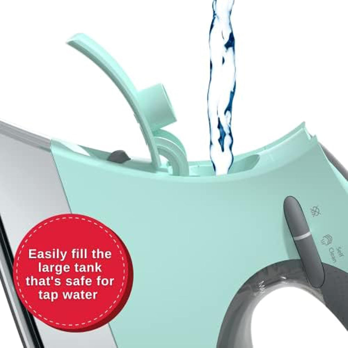 SINGER SteamCraft Plus Digital Display Iron, Five Fabric Settings, OnPoint Tip for Easy Ironing