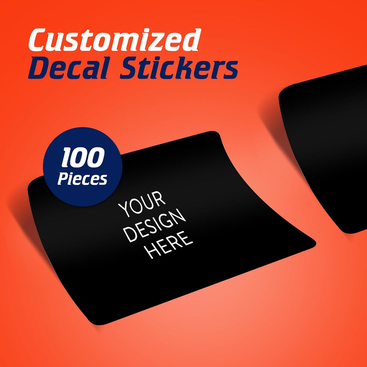 5-1000 Custom Vinyl Stickers - Upload Your own Image, Text, Design, Logo - Personalized Logo Labels