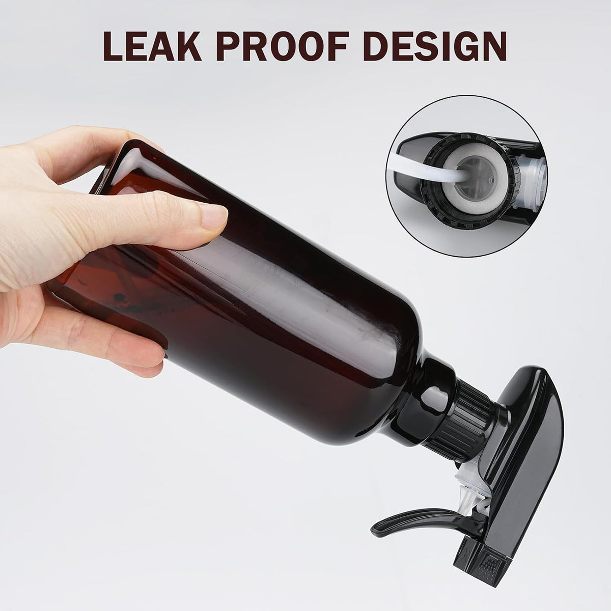 Plastic Spray Bottles Empty Spray Bottle 16.9oz/500ml 2 Pack Heavy Duty Spraying Bottles