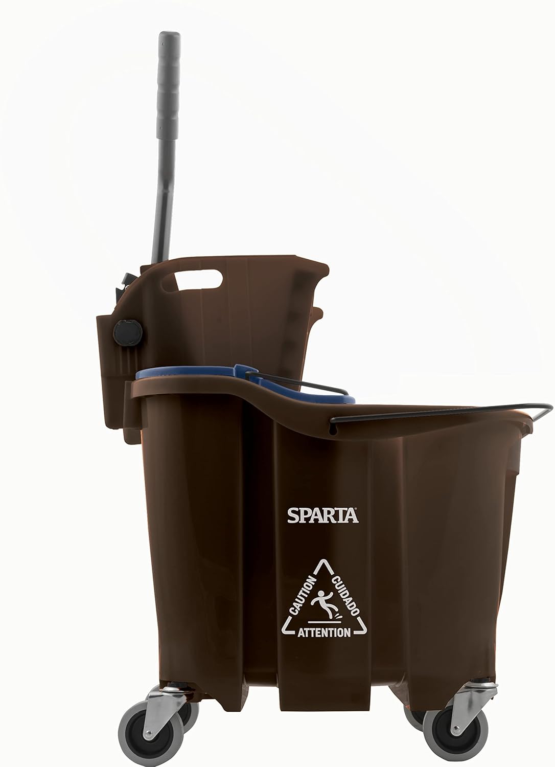 Carlisle FoodService Products Omnifit Mop Bucket with Side Press Wringer and Soiled Water Insert