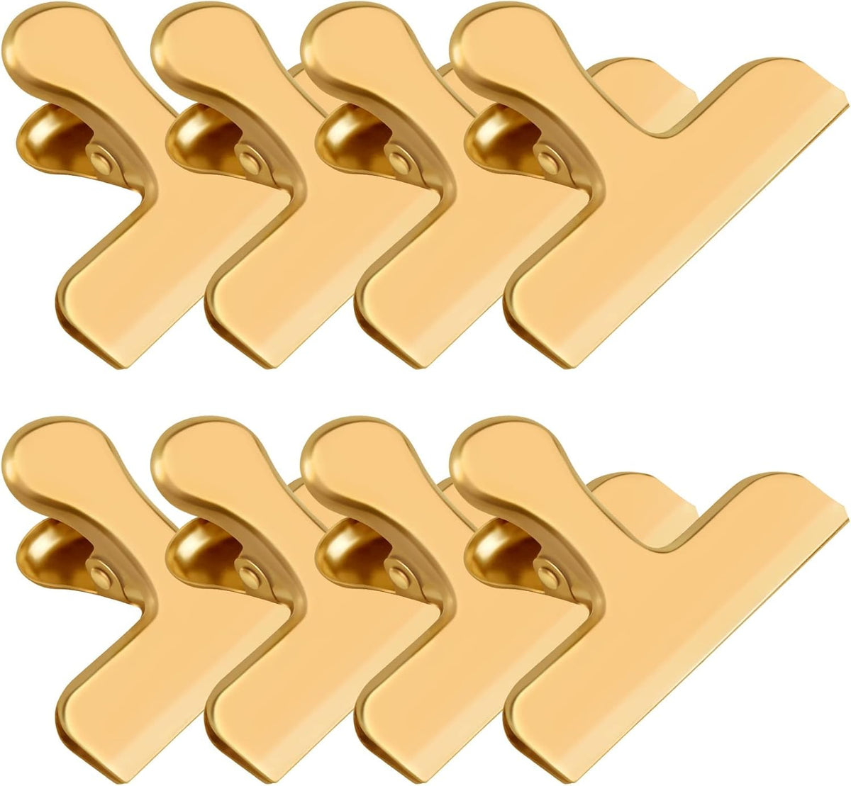 8 Pack 3 Inch Wide Stainless Steel Chip Clips Food Bag Clips Heavy Duty Food Bag Clamp, Chip Clips