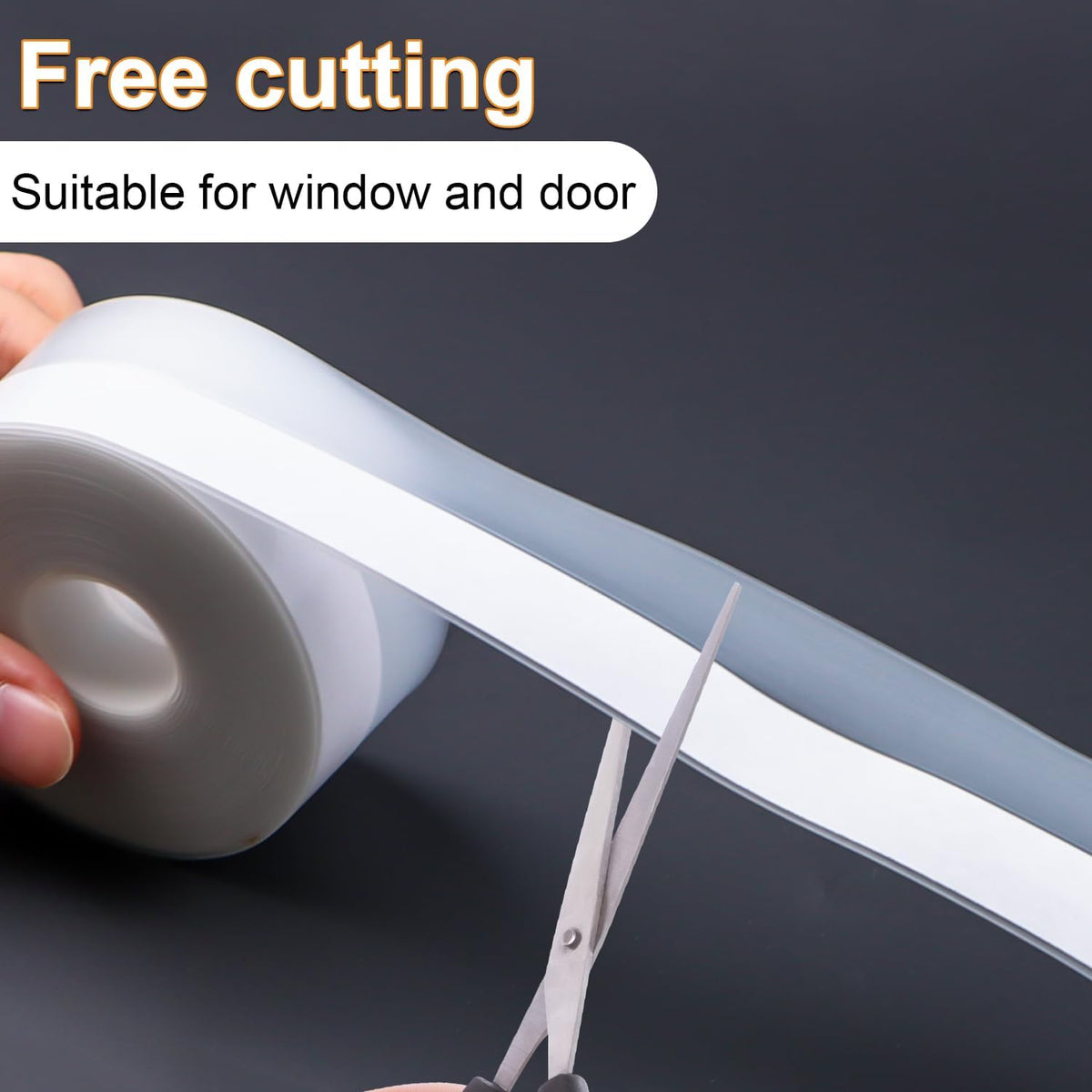 FOURGUN Silicone Weather Stripping Seal Door Tape 35 MM * 33FT Insulates Soundproofs Perfect for